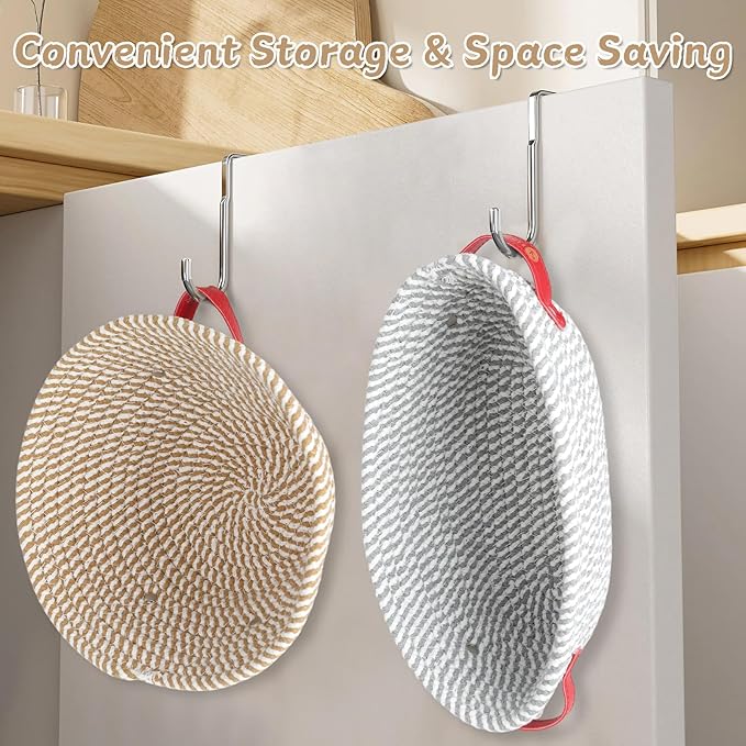 2 Pcs Banneton Bread Proofing Basket, 9 10 Inches Round & Oval Sourdough Bread Baking Supplies Cotton Rope Proofing Bowls with Liners, Sourdough Proofing Basket Gifts for Bakers