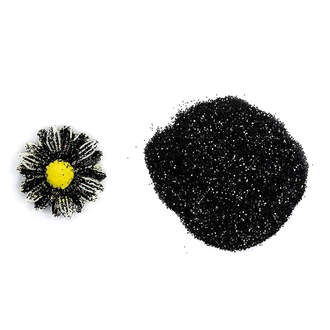 Sunflower Sugar Art True Black Hologram Glitter Cake Dust ??Non-Toxic, Shiny Glitter Dust for Wedding Cakes, Backing, Ice Cream, and Decoration??5g Luxury Cake Accessories for Cake Decoration