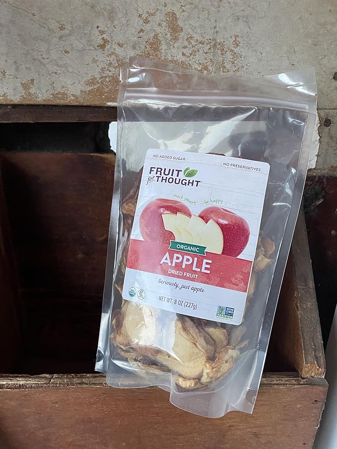 Fruit for Thought Dried Fruit (Organic Dried Apple, 8 Ounce (Pack of 2))