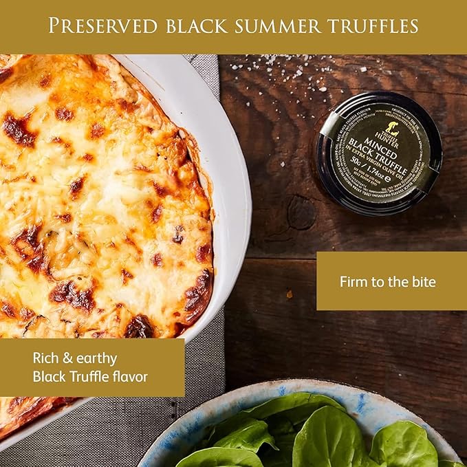 TruffleHunter, Black Truffle Slices and Minced Black Truffle, 2 x 1.74oz