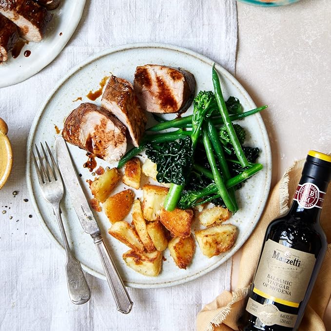 Mazzetti Balsamic Vinegar of Modena Gold Label PGI |Smooth & Balanced | Perfect for Dipping | Matured in Oak Barrels | 8.45 Ounce Bottle