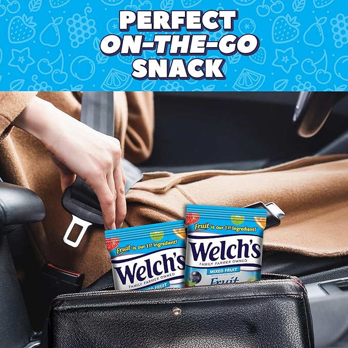 Welch's Fruit Snacks, Mixed Fruit, Perfect for School Lunches, Sharing Size Bags, 5 oz (Pack of 12)