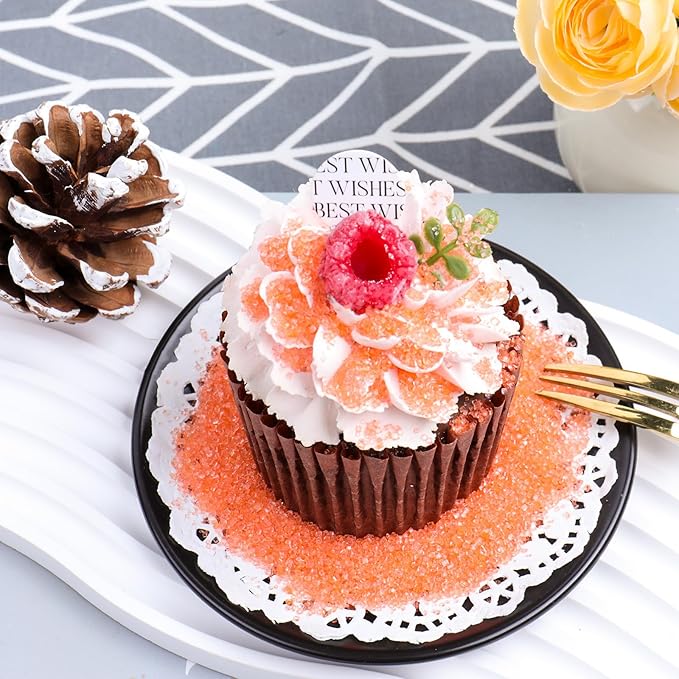 Orange Sprinkles Sanding Sugar, 6.35 Oz Edible Sparkling Sugar Crystals for Baking Cookies Ice Cream Cupcake Cake Decorations