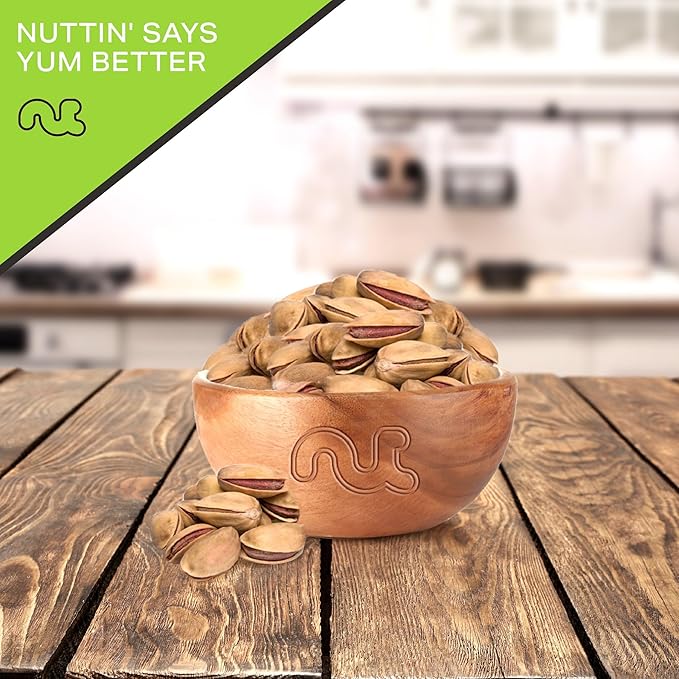 NUT CRAVINGS - Roasted & Lightly Salted Turkish Pistachios Antep (48oz - 3 LB) Packed Fresh in Resealable Bag - Nut Snack - Food Assortments