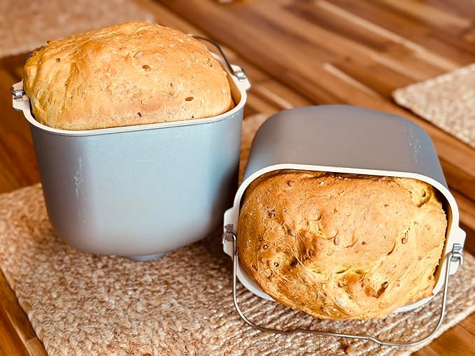 Molibake Corn Bread Mix ??Pack of 2 - All-Natural Baking Mix for Bread Machine and Oven - 15 oz - Bread Mix with Corn Flakes and Grits, Sunflower Seeds - Easy-to-Use Bread Maker Mix for Homemade Baking