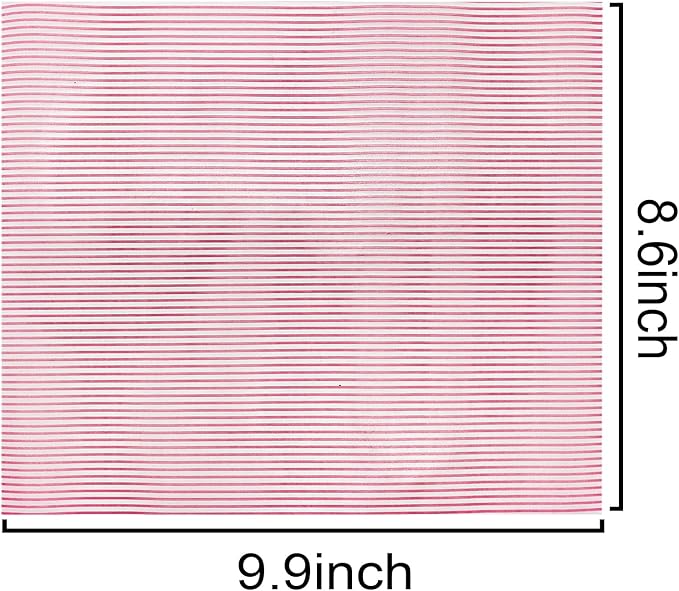 Wax Paper Disposable Food Packaging Greaseproof Paper Used for Packaging Hamburgers Sandwiches Candies and Cakes for Picnics. Line Pattern (100Sheets)
