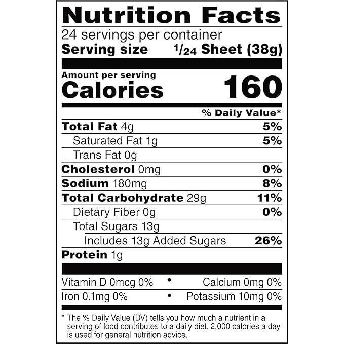 Rice Krispies Treats Marshmallow Treat Sheet, Kids Snacks, Baking Project, Original, 32oz Bag (1 Sheet)