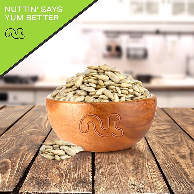 NUT CRAVINGS - Roasted Unsalted Sunflower Seeds Kernels to eat, No Shell Hulled (16oz - 1 LB) Bulk Nuts Packed Fresh in Resealable Bag - Healthy Protein Snack, Food Assortments