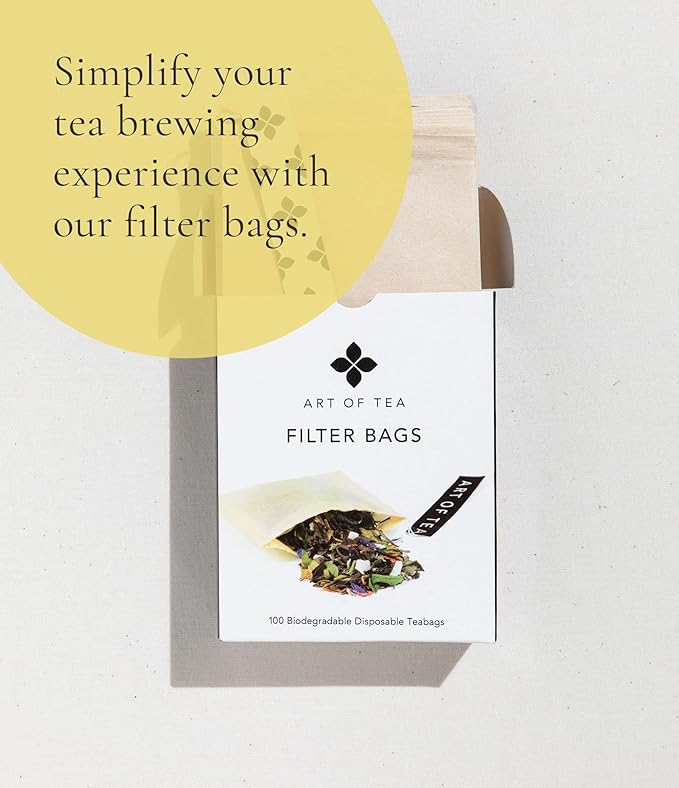 Art of Tea | Organic Happy Tea | 12 Eco Friendly Pyramid Tea Bags Sachet | Naturally Caffeinated Mighty Aroma