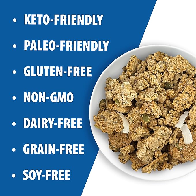 Julian Bakery짰 ProGranola짰 Cereal | Vanilla Cinnamon | 12g Protein | Paleo | 2 Net Carbs | Gluten-Free | Grain-Free | 3 Pack