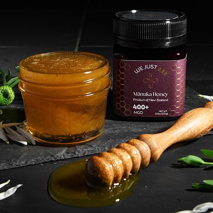 Raw Manuka Honey MGO 400+ | Premium New Zealand Honey – Supports Wellness with Natural Properties | 100% Pure, Sustainably Sourced | Ideal for Tea, Toast, & More – 250g/8.8oz