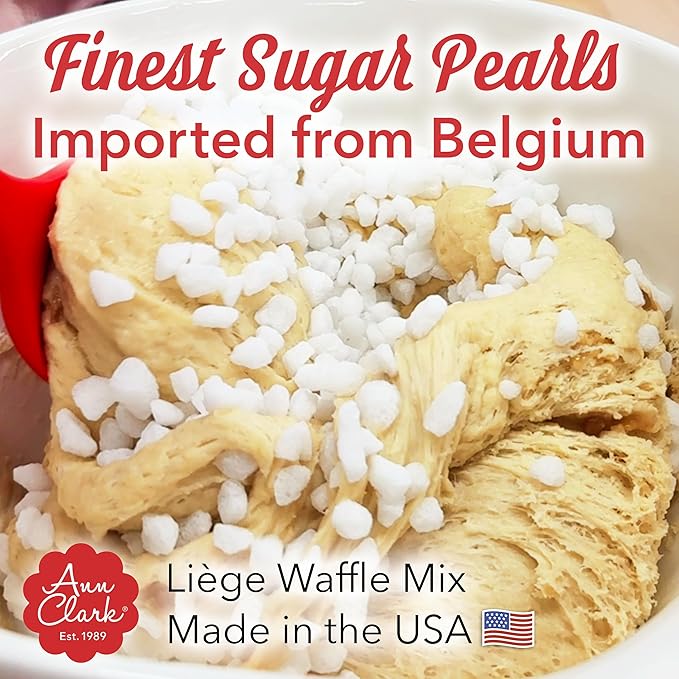 Ann Clark Belgian Li챔ge Sugar Waffle Mix with Authentic Pearl Sugar