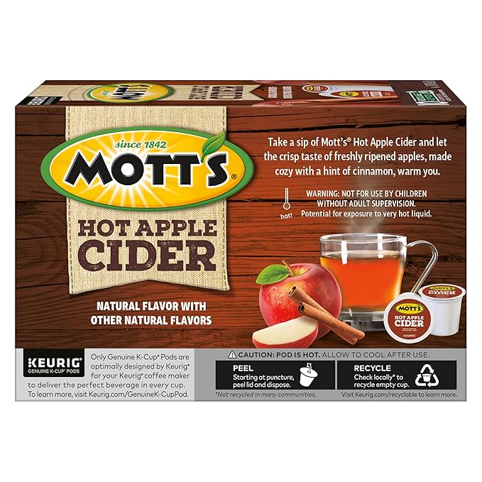 Mott's Hot Apple Cider, 60 Count (6 Packs of 10)