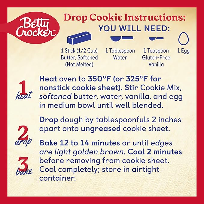 Betty Crocker Gluten Free Sugar Cookie Mix, 15 oz. (Pack of 6)