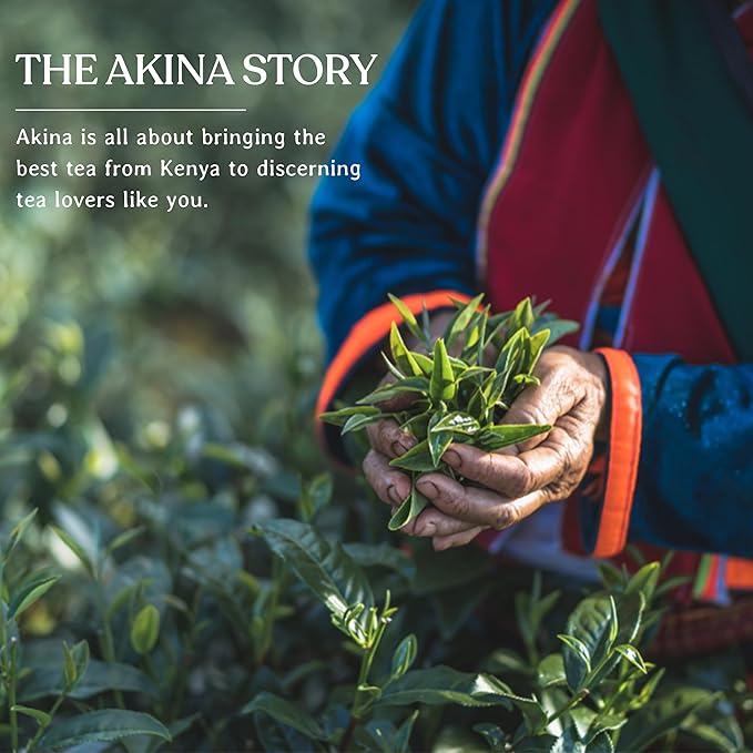 Akina Single-Origin Pineapple Black Tea Bags | 100% Naturally Fruit Tea Flavored, Kenyan Origin, Gourmet, Tropical (25 String & Tag Bags, 50g)