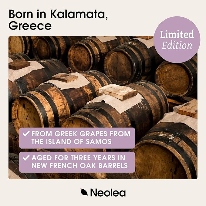 Neolea Chocolate Balsamic Vinegar from Greece - Aged 3 Years in French Oak Barrels - Made from Grape Must & Red Wine Vinegar - Flavored Dressing for Salad, Cooking - 8.45 fl oz (250 ml)