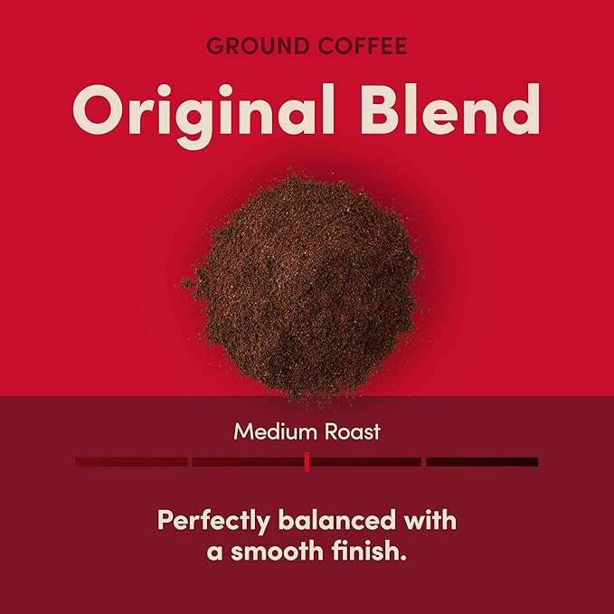 Tim Hortons Original Blend 100% Arabica Ground Coffee Can, 30 Ounces