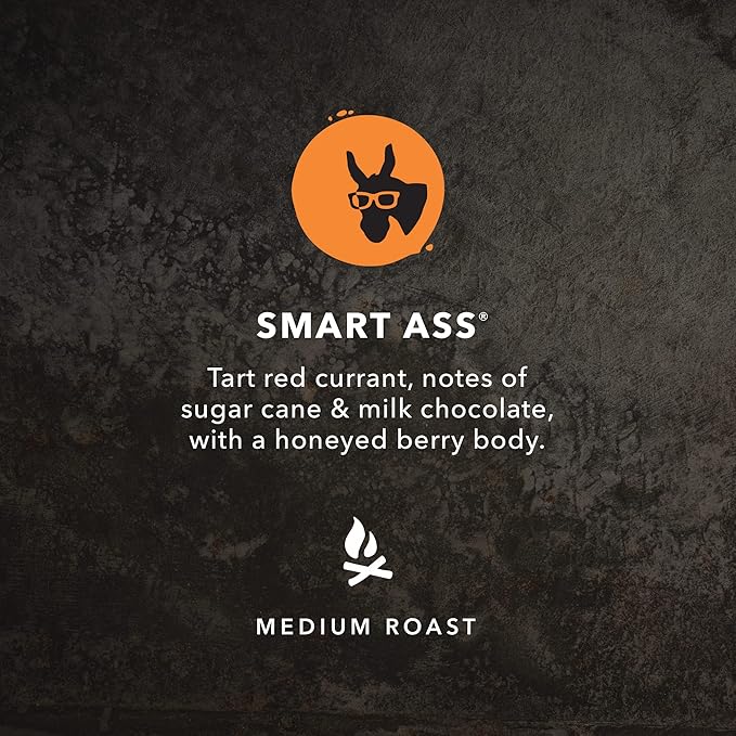 Kicking Horse Coffee Smart Ass, Medium Roast, Ground, Certified Organic, Fairtrade, Kosher, Black,284 g (Pack of 6)