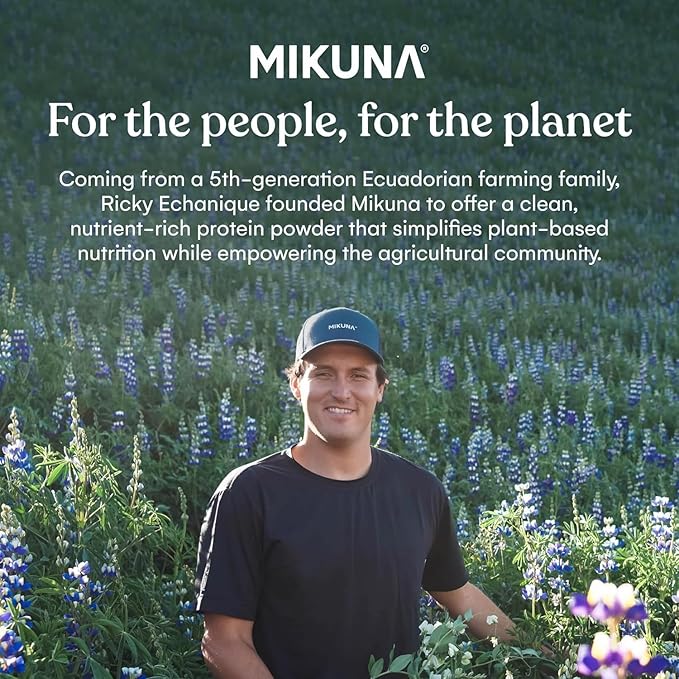 Mikuna Chocho Superfood Protein, Plant-Based Protein Powder - Vegan, Gluten Free, 3g Net Carbs or Less, and Bioavailable, Non-Isolate (21 Servings, Cinnamon Horchata)