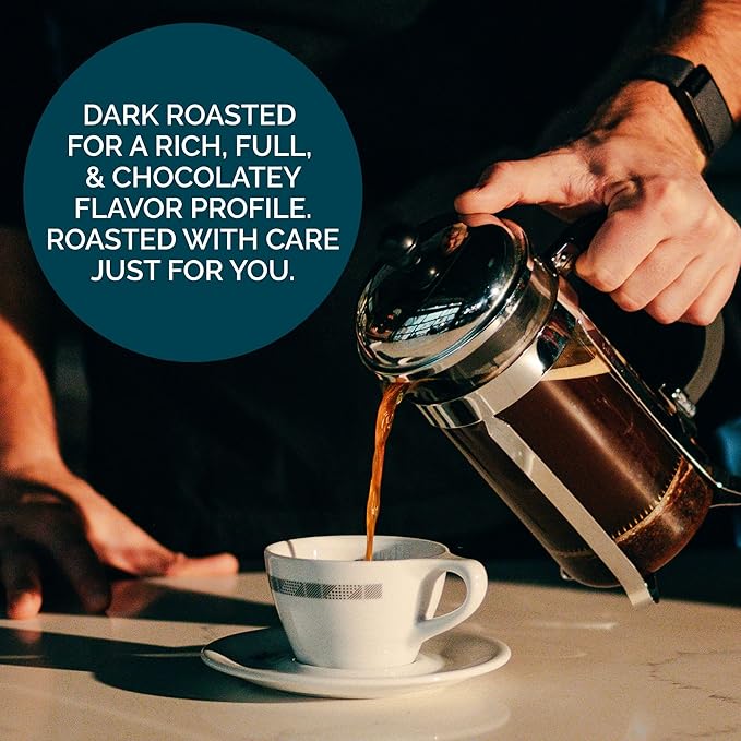 Stone Creek Coffee Dark Roast Ground Coffee ??12 Ounce (Pack of 1) ??Smooth and Chocolatey Fresh Roasted Coffee Beans with Rich and Fruity Tasting Notes, 3 Volcanoes Dark Guatemala
