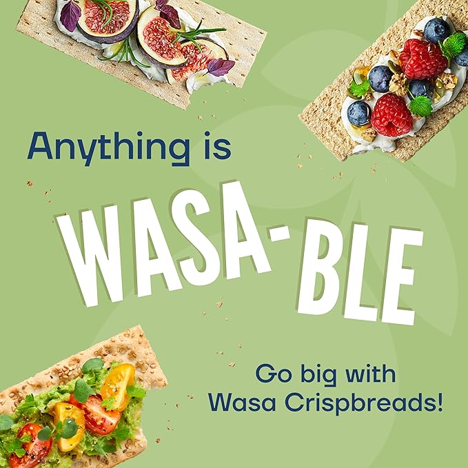 Wasa Multi Grain Crispbread, 9.7 oz (Pack of 12), Multigrain Crackers, Non-GMO Ingredients, Fat Free