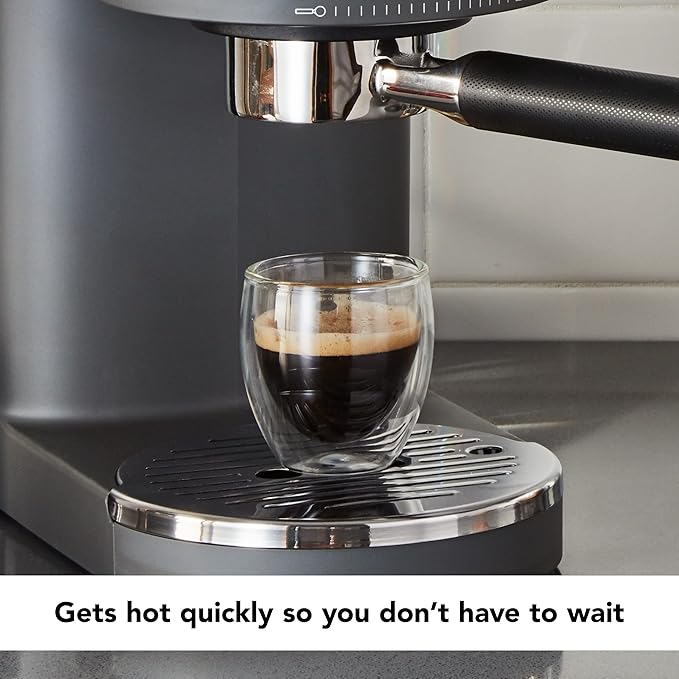 KitchenAid Semi-Automatic Espresso Machine KES6403, Matte Charcoal Grey, 1.4 Liters