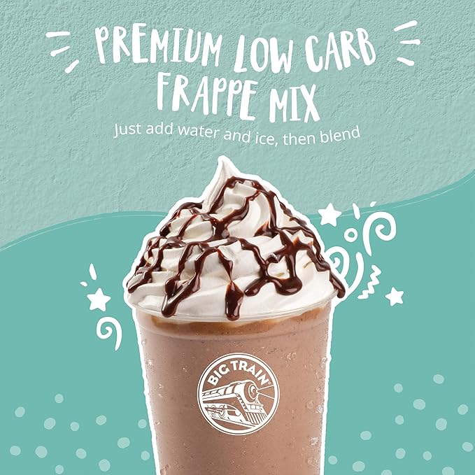 Big Train Low Carb Vanilla Latte Blended Ice Coffee, 1.85 Pound (Pack of 2)