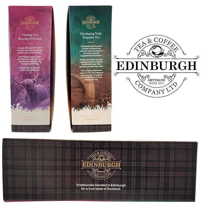 Edinburgh Tea & Coffee Company, The Scottish Collection 4-Flavor Variety Pack, 40-Count Tea Sachets