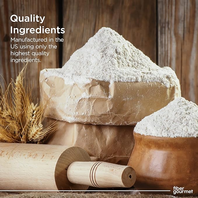 Fiber Gourmet Low Net Carb Flour Blend, Keto Friendly, Non-GMO, Vegan All-Purpose flour, 55% Less Calories Compared to White Flour, 32 Ounces (907g), Pack of 1