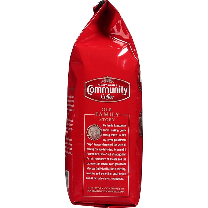 Community Coffee Cafì±?Special Blend Ground Coffee, Medium-Dark Roast, 32 Ounce Bag (Pack of 4)