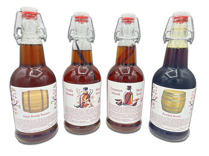 Cinnamon Infused Nova Maple Syrup - Pint (16 Fl Oz)