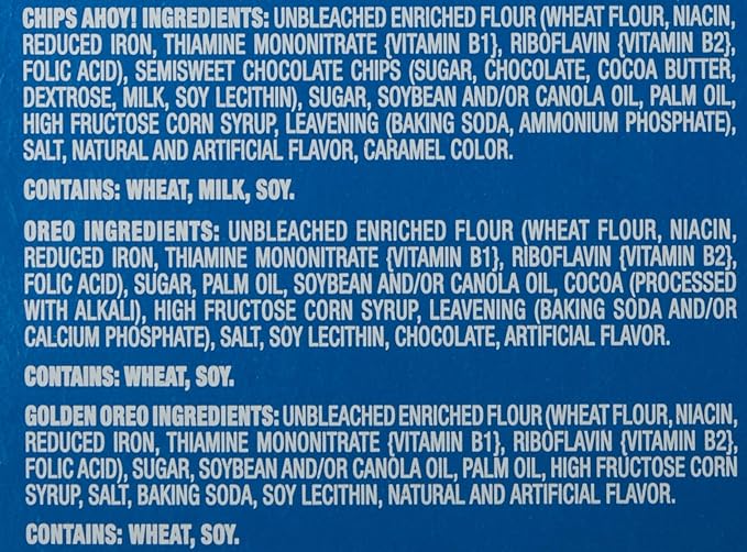 Nabisco Sweet Treats Cookie Variety Pack OREO, OREO Golden & CHIPS AHOY!, 30 Snack Packs (2 Cookies Per Pack) (Pack of 2)