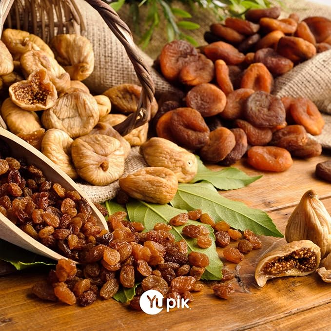 Yupik Organic Natural Figs, 2.2 lb (35.2 oz), Gluten-Free, Non-GMO, Vegan, Whole Dried Fruits, Naturally Sweet, No Sulphites, No Added Sugar, Good Source of Fiber, Healthy Snacks, Ideal for Baking