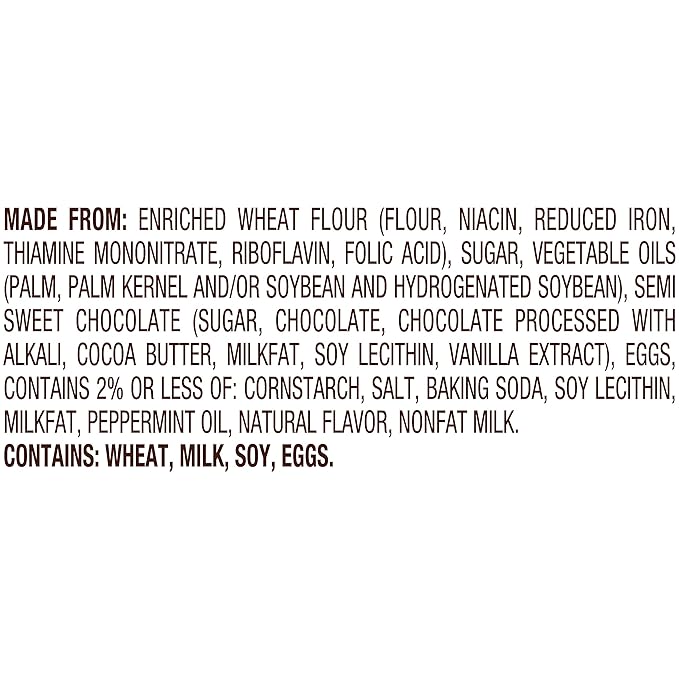 Pepperidge Farm Milano Mint Chocolate Cookies, 7 OZ Bag (15 Cookies)