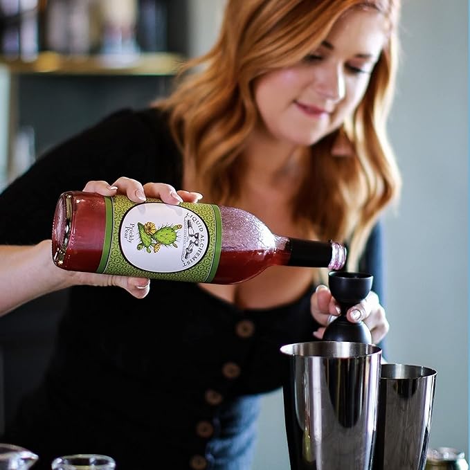 Liquid Alchemist Prickly Pear Syrup for Cocktails - Real Ingredients Make our Mixer Perfect for a Summer Cocktail and Margarita Mix - Vegan & Non-GMO (25.4 oz)