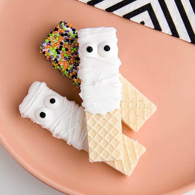 Sweets Indeed Halloween Candy Sprinkles Tacklebox ??2.53 oz Assorted Dextrose Shapes with Eyeballs, Pumpkins, Spiders, Skulls & Ghosts ??Edible Decorations for Cookies, Cupcakes & Cakes