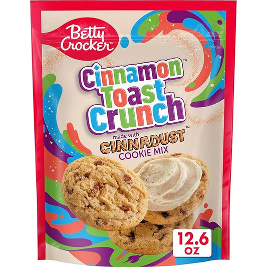 Betty Crocker Cinnamon Toast Crunch Cookie Mix, Made with Cinnadust, 12.6 oz