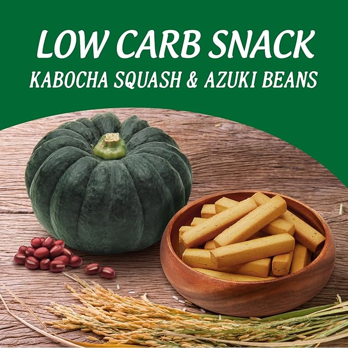 Biscotti Low Carb Almond Cookies Snacks 5 oz (142 g), Kabocha Squash & Azuki Beans, No Gluten (1 pack)
