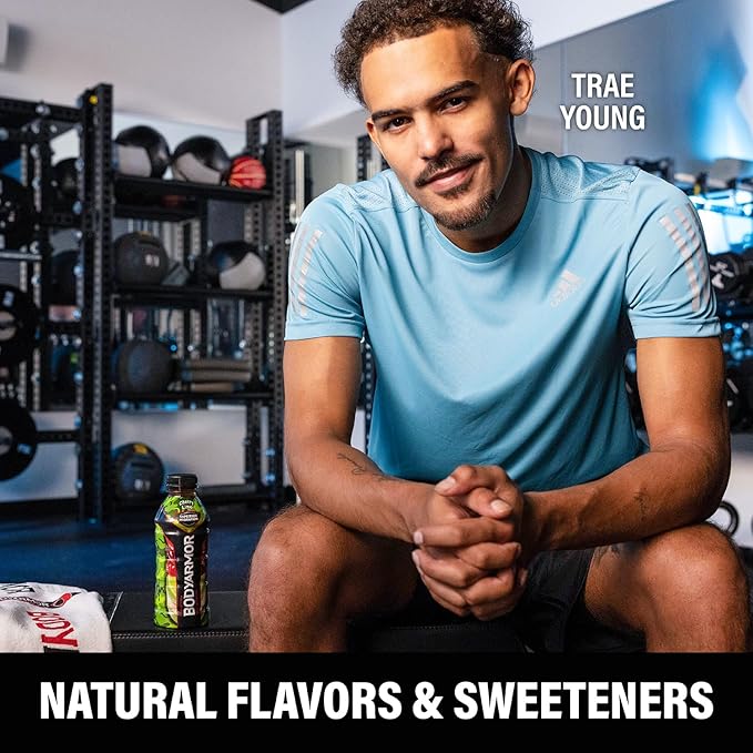 BODYARMOR Sports Drink Sports Beverage, Cherry Lime, Coconut Water Hydration, Natural Flavors With Vitamins, Potassium-Packed Electrolytes, Perfect For Athletes, 28 Fl Oz (Pack of 12)