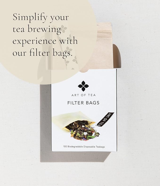Art of Tea | Dark Chocolate Peppermint Dessert Tea | 50 Eco Friendly Pyramid Tea Bag Sachets