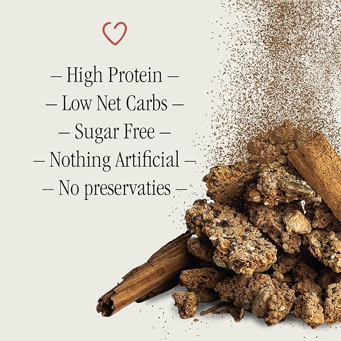 Julian Bakery® ProGranola® Cereal | Vanilla Cinnamon Cluster | 11g Protein | 2 Net Carbs | Gluten-Free | Grain-Free | 9oz (3 PACK)