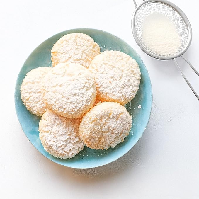 Golden Premium Quality Fine Coconut Macaroons - 12 oz (340 g) | Natural, No Additives, No Added Sugar | Resealable Pouch & Nutritious Snack | Perfect For Baking, Cooking & Smoothies