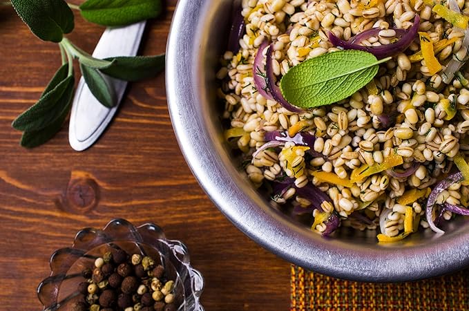 Food to Live Organic Pearl Barley, 1.5 Pounds ??Non-GMO, Polished Unhulled Barley, Kosher, Vegan, Bulk. Cooks Faster than Hulled Barley. Rich in Fiber, Selenium. Great for Hot Cereal, Salads, Stews