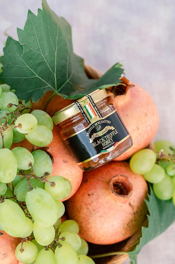 La Rustichella - Black Truffle Honey 4.94 oz (140 gr) - 100% Made in Italy | Gluten-Free, Cholesterol-Free