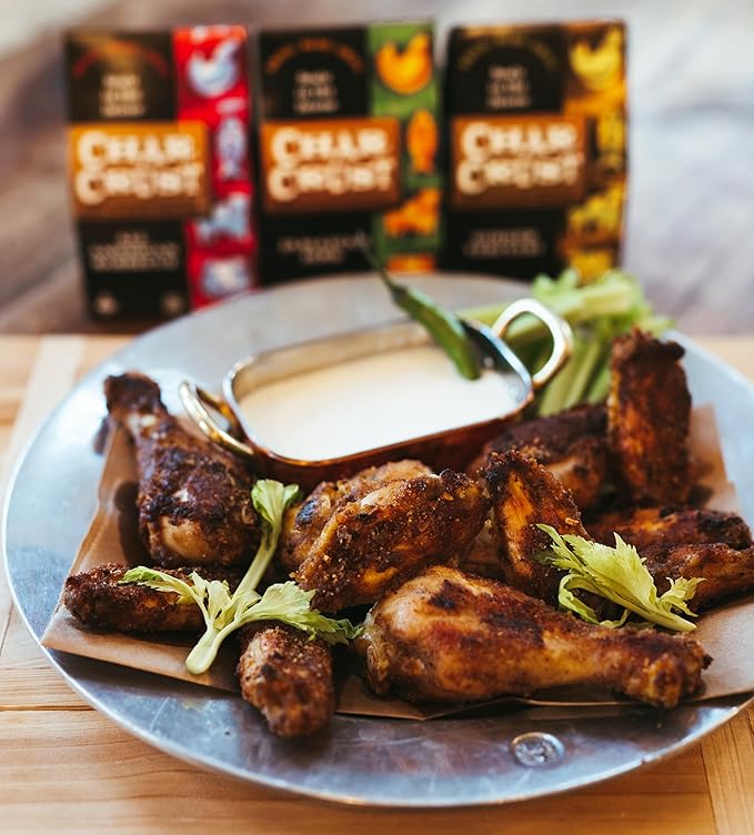 Char Crust Dry-Rub Seasonings Jamaican Jerk | All-in-one seasonings | Perfect for Chicken, Shrimp, Salmon, Pork | Signature Crust that Seals in the Juices, 4 Ounce (Pack of 6)
