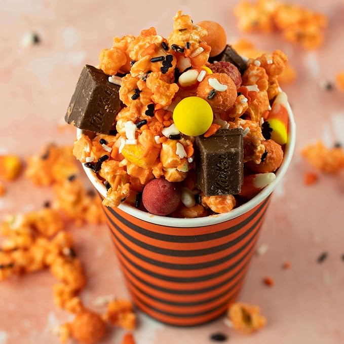 Sprinkle Pop Happy Halloween Sprinkles Mix| Bright Orange White Black Confetti Sprinkle with Pumpkins Ghosts Bats| Sprinkles Made in USA for Decorating Cakes Cupcakes Donuts Cookies Brownies, 4oz