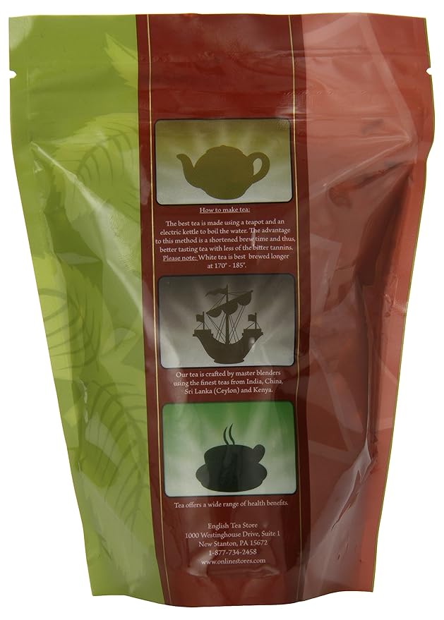 Orange Spice Naturally Flavored Black Tea ??Loose Leaf Pouch | Ceylon Tea with Orange Peel & Cinnamon | Medium Caffeine | 4oz Resealable Bag | Kosher Vegan Hot or Iced Brew