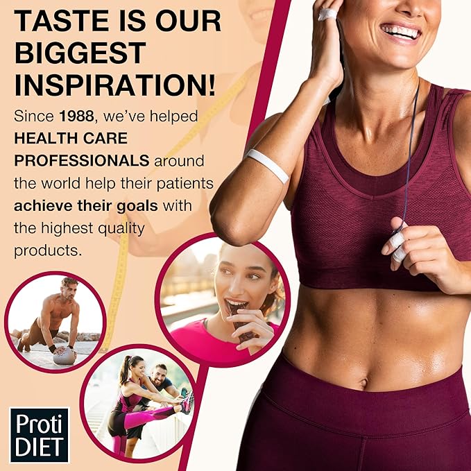 ProtiDIET Blueberry Protein Pancakes - Low Sugar, Low Fat, High Protein Snacks for Adults - Nutritious Meal Replacement - Perfect On-the-Go Protein Pancake Mix - 7 Blueberry Pancakes Per Box