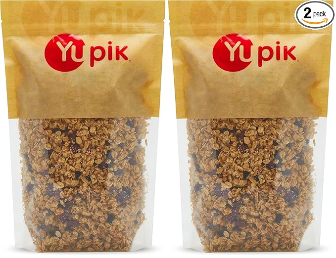 Yupik Granola Cereal, Chunky Berry Patch, 2.2 lb, a granola mix of oats, currants, cranberries, and honey (Pack of 2)
