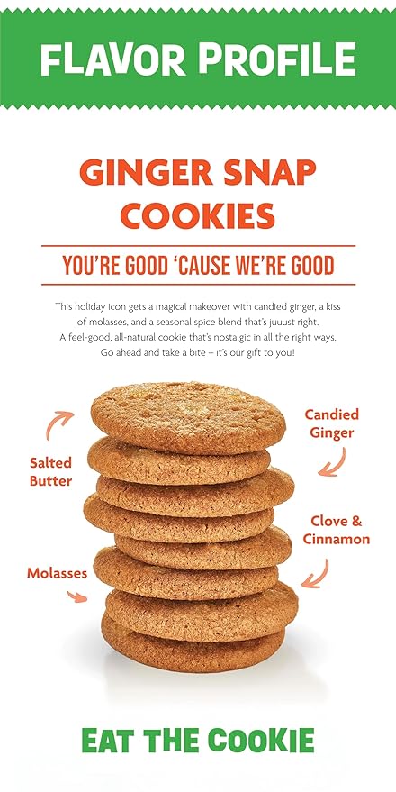 Steve & Andy’s Thin, Crispy & Scrumptious Ginger Snap Cookies - Organic & Gluten Free, Non-Gmo, Nut Free, Wheat Free, Soy Free - 3 Boxes, 16.5 Oz (30 Cookies)
